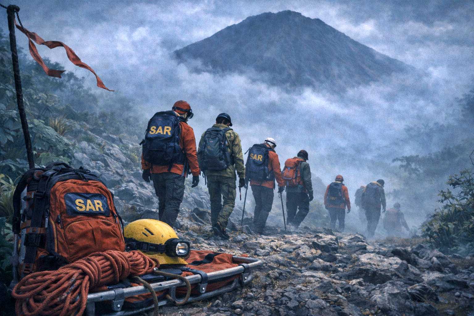 ilustrasi Operasi SAR Dihentikan Untuk Pencarian Pendaki Magelang di Gunung Slamet yang hilang