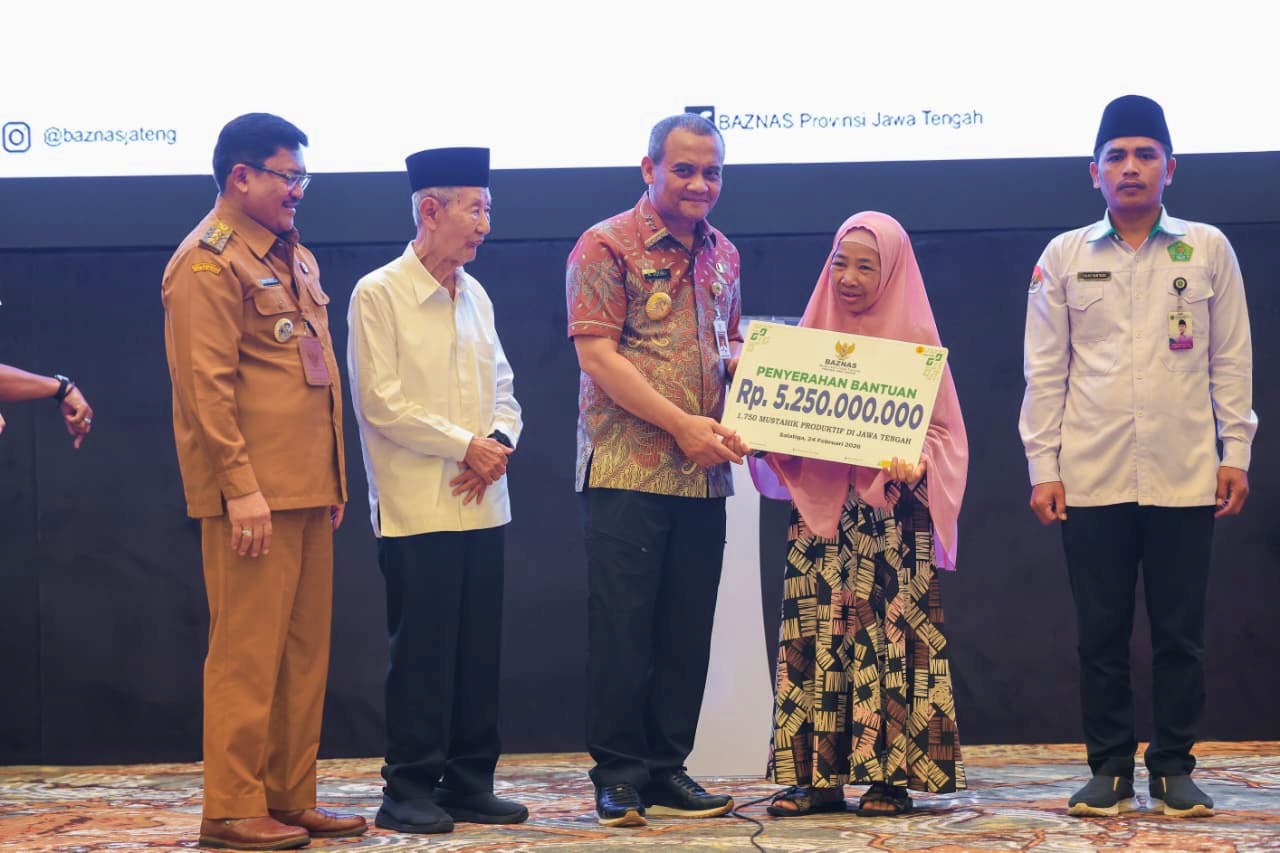 Baznas Jateng Salurkan Bantuan Usaha Rp5,25 Miliar untuk 1.750 Mustahik, Didorong Naik Kelas