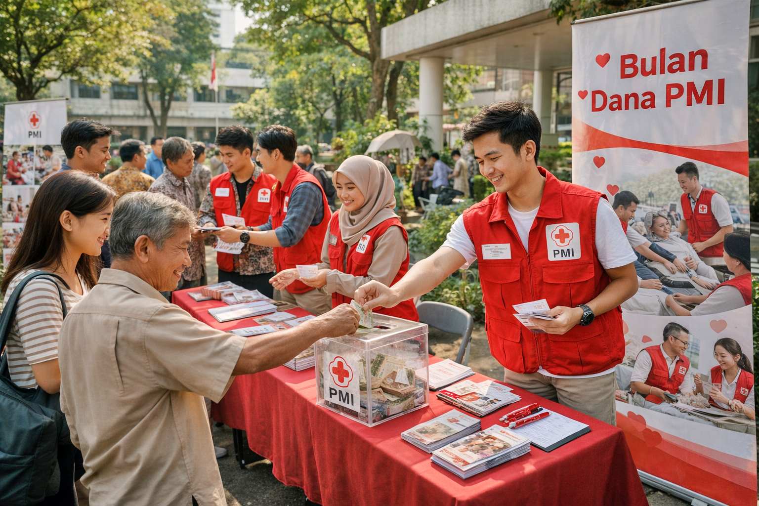 ilustrasi Bulan Dana PMI