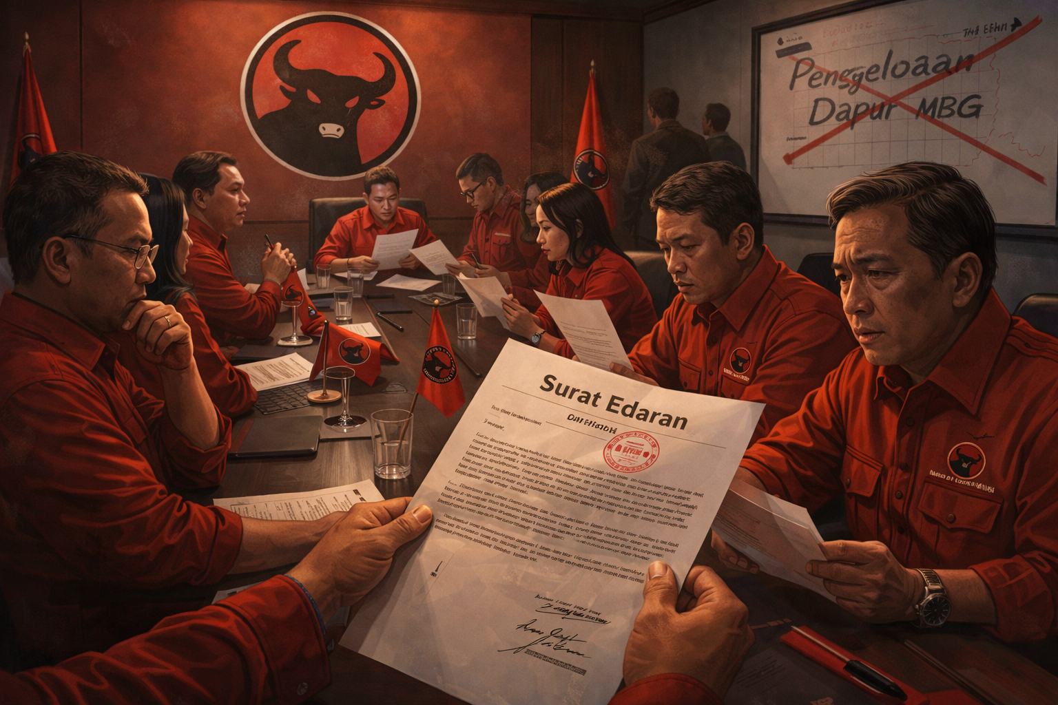 ilustrasi PDIP Terbitkan Surat Edaran Untuk Kader Dilarang Kelola Dapur MBG