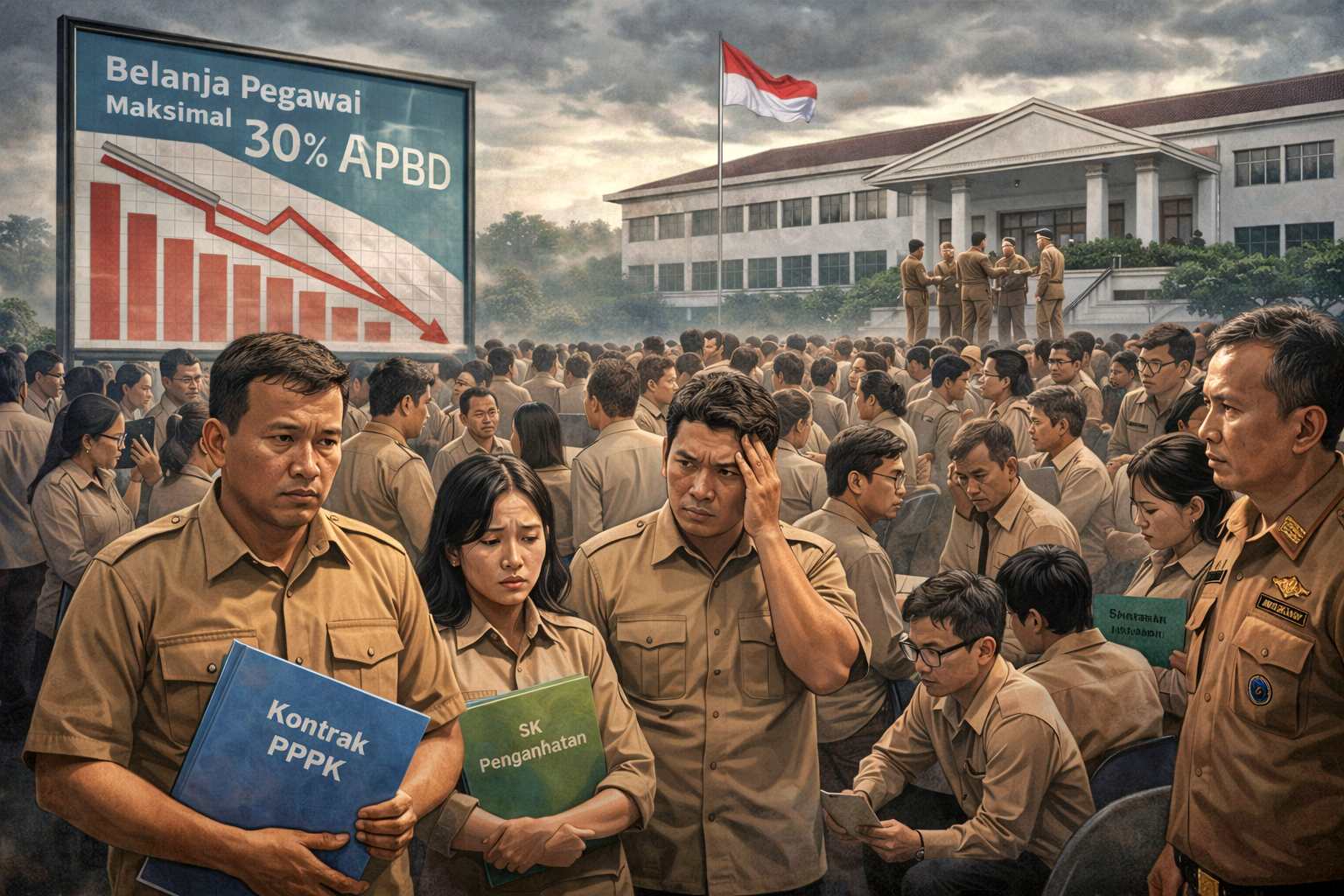 ilustrasi PPPK Terancam Dipecat