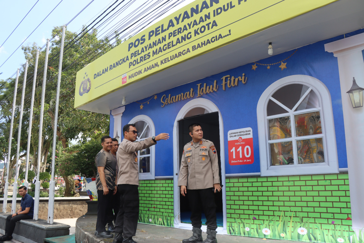 Pastikan Mudik Aman, Kapolres Magelang Kota Cek Kesiapan Pos Pengamanan Operasi Ketupat Candi 2026