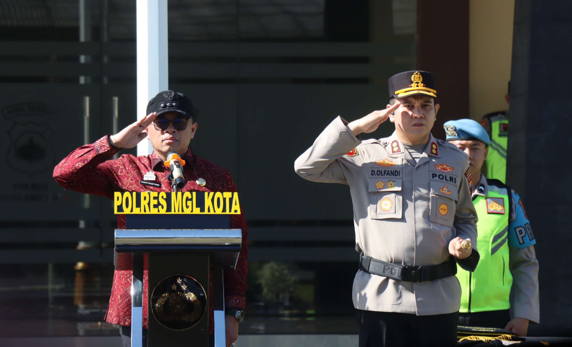 Sinergi Pengamanan Lebaran, Polres Magelang Kota Laksanakan Apel Gelar Pasukan Operasi Ketupat Candi 2026