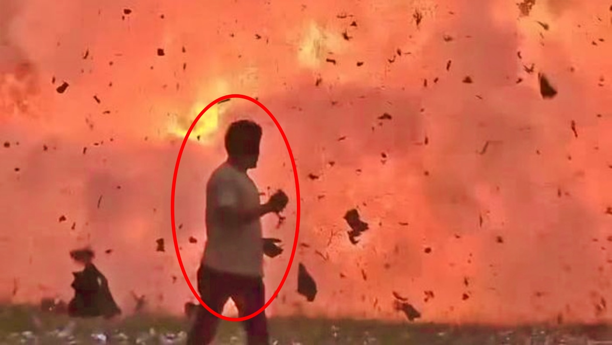 Tangkapan layar Viral Video Ledakan Petasan di Tegalrejo Magelang