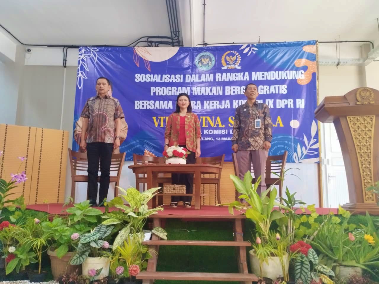 Vita Ervina saat sosialisasi program MBG bersama mitra kerja Komisi IX DPR RI