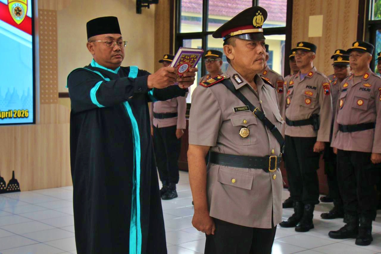 Resmi! AKP Anjar Prahasto Jabat Kapolsek Borobudur Gantikan AKP Marsodik