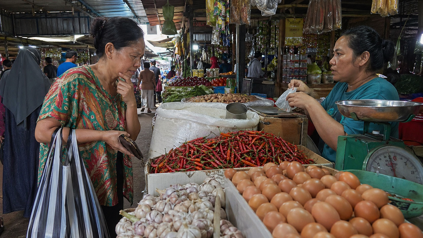 ilustrasi Kenapa Ekonomi Terlihat Baik, Tapi Dompet Rakyat Terasa Tipis_foto AI.jpg