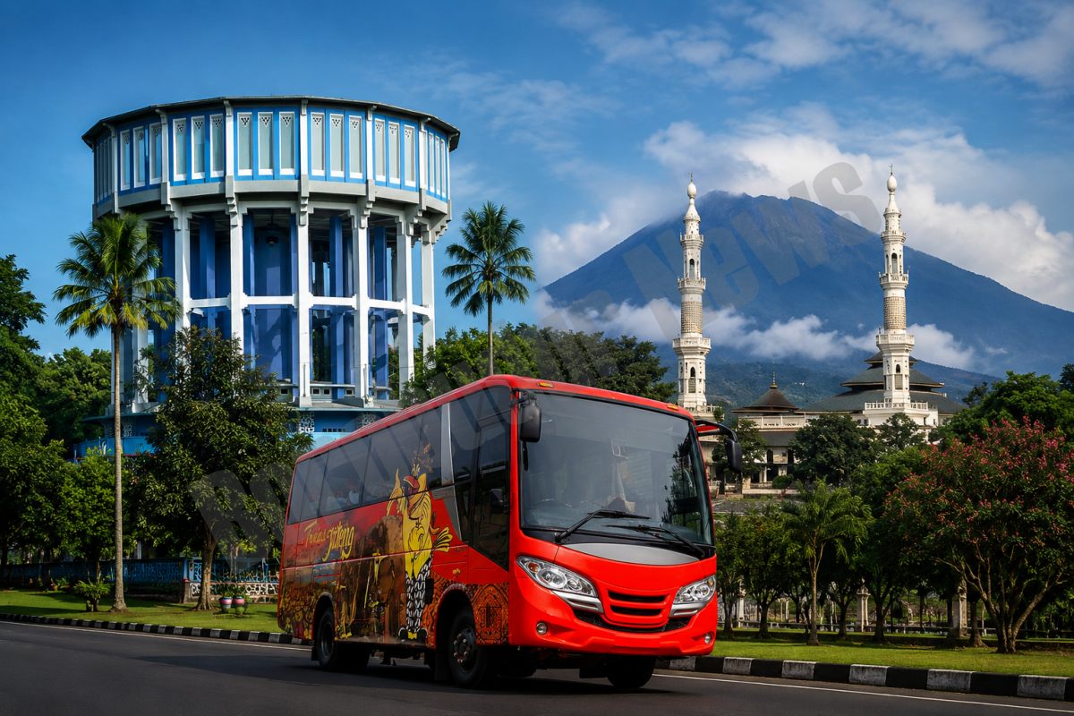 Ilustrasi Bus Listrik Trans Jateng Koridor Magelang dan Temanggung_Edit By Borobudur News