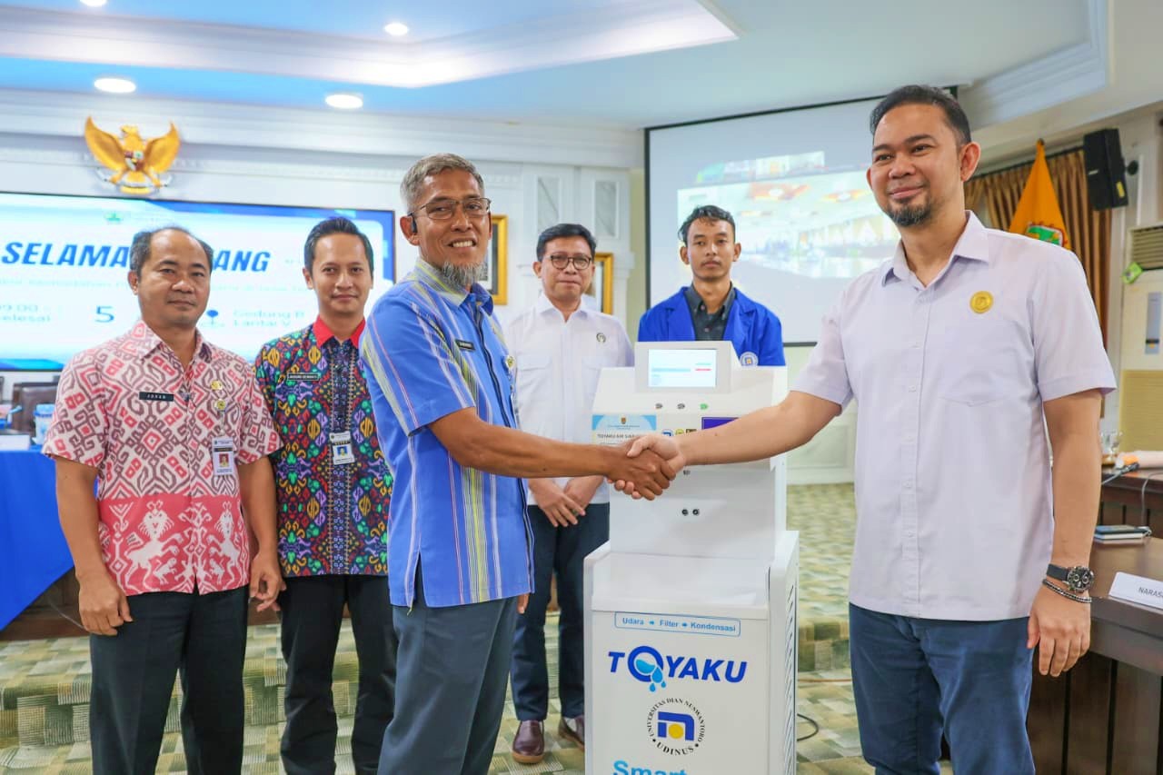Pemprov Terima Hibah Alat ToyaKU, Inovasi Air Minum dari Udara