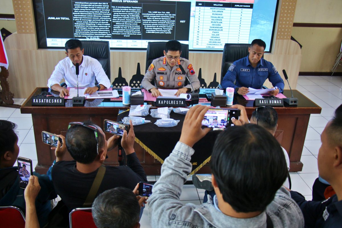 Polresta Magelang Ungkap 29 Kasus Narkoba Selama Lima Bulan, Mertoyudan Tertinggi