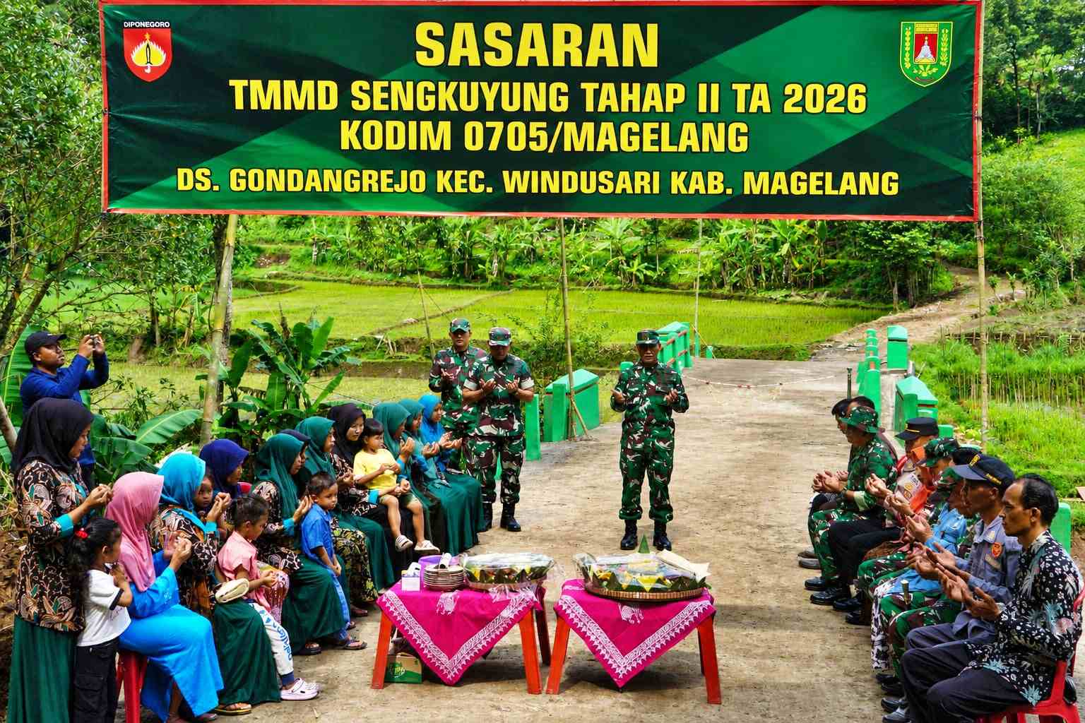 TMMD Sengkuyung Tahap II 2026 Rampungkan Jembatan Penghubung Windusari – Bandongan