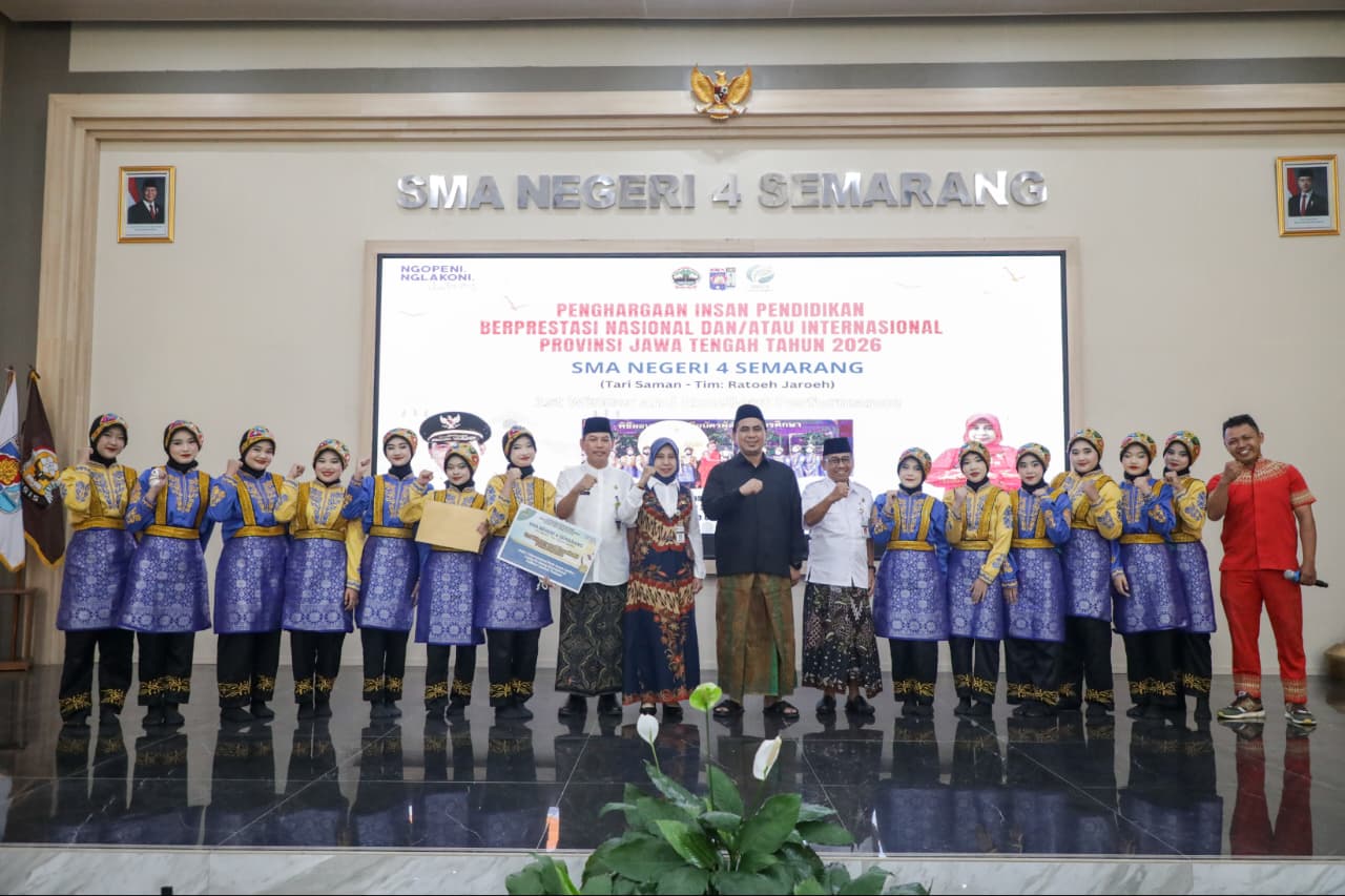 Raih Juara Internasional, Wagub Jateng Apresiasi Prestasi Tim Ratoeh Jaroeh SMAN 4 Kota Semarang