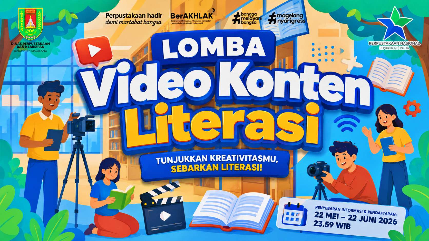 Buruan Daftar! Lomba Video Literasi Magelang 2026 Dibuka, Hadiah Capai Rp19 Juta