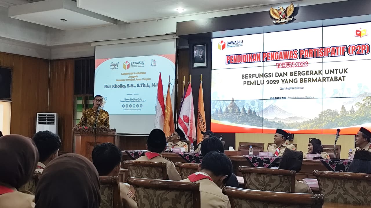 Libatkan Pramuka, Bawaslu Kabupaten Magelang Siapkan Pengawal Demokrasi Pemilu 2029