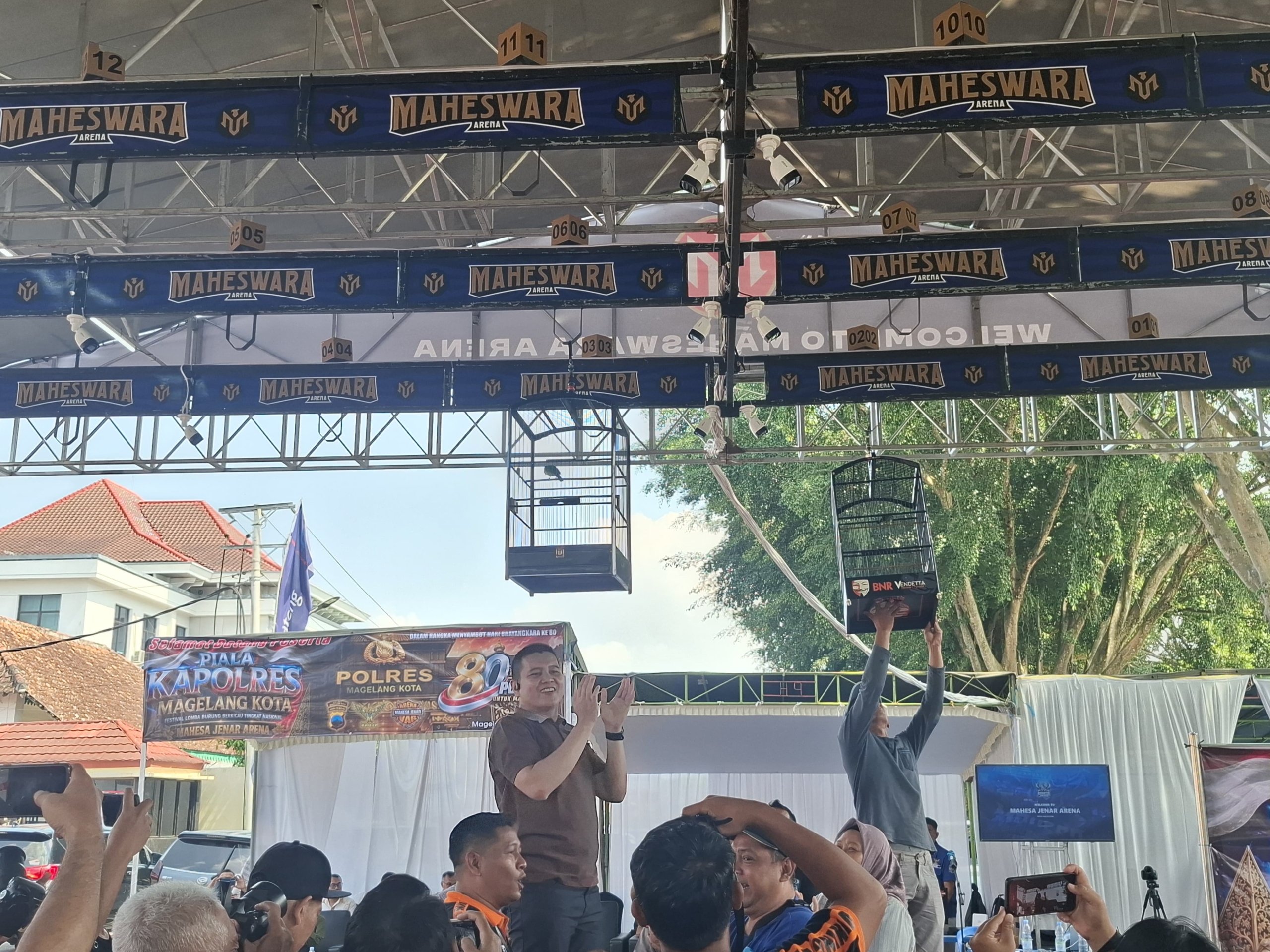 Semarak Hari Bhayangkara ke-80, Polres Magelang Kota Gelar Lomba Burung Berkicau
