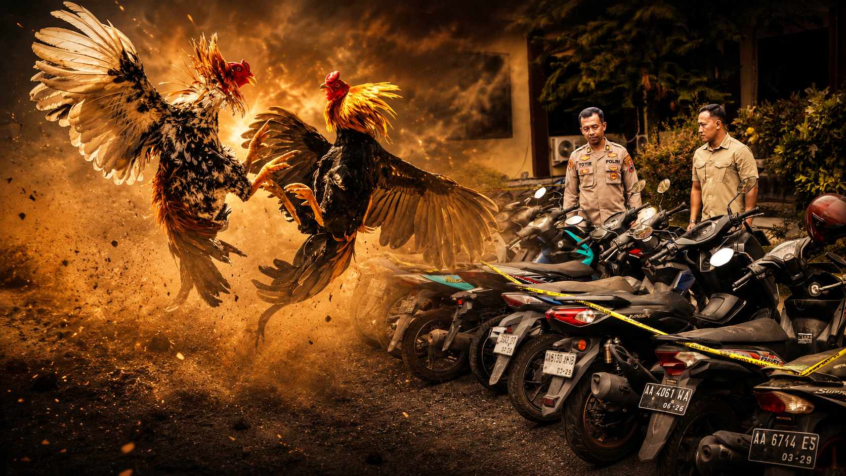 Ilustrasi Polresta Magelang ungkap kasus Judi Sabung Ayam di Tempuran
