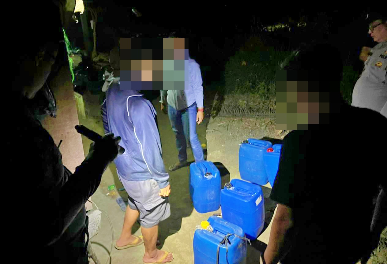 Polsek Tegalrejo Sita 151,5 Liter Miras Ciu, Empat Terduga Pelaku Diamankan