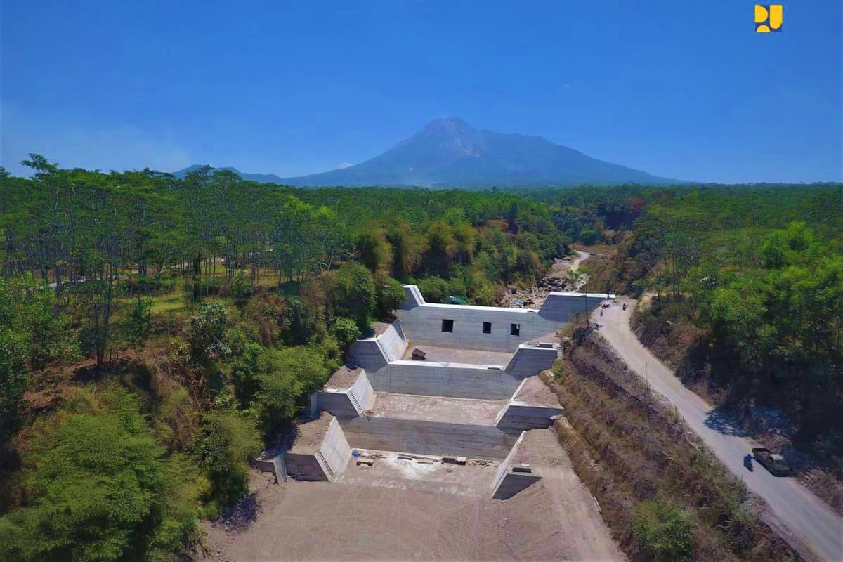 ilustrasi Gambar Sabo Dam Merapi