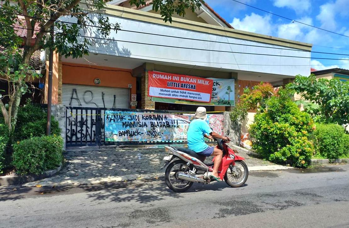 Coretan di Daycare Little Aresha Sorosutan, Umbulharjo, Kota Yogyakarta jadi perhatian publik
