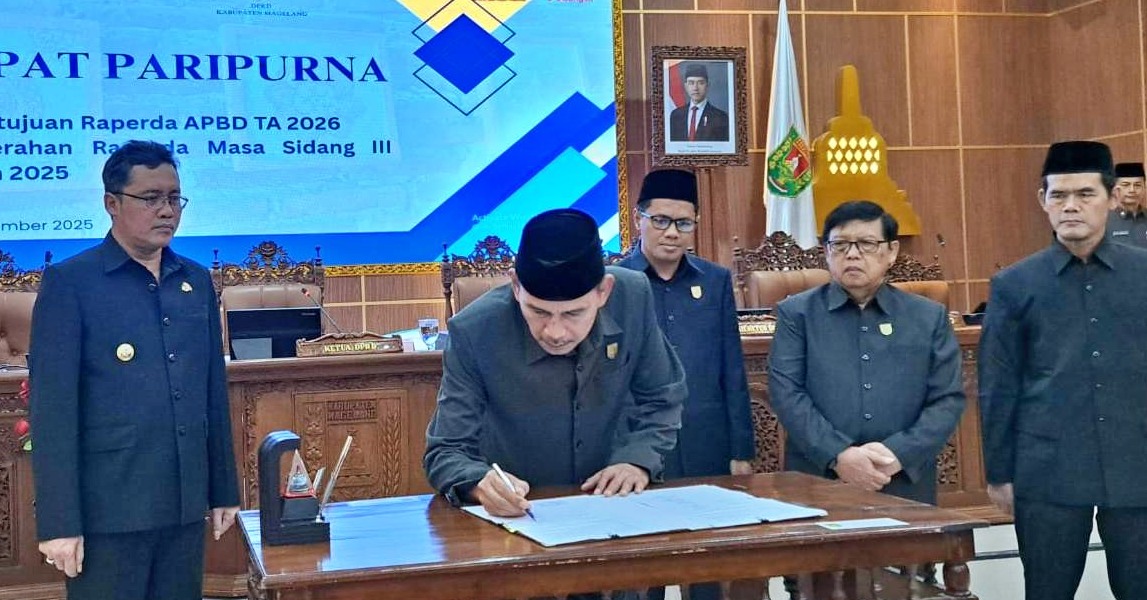 DPRD dan Pemkab Magelang Setujui Raperda APBD 2026