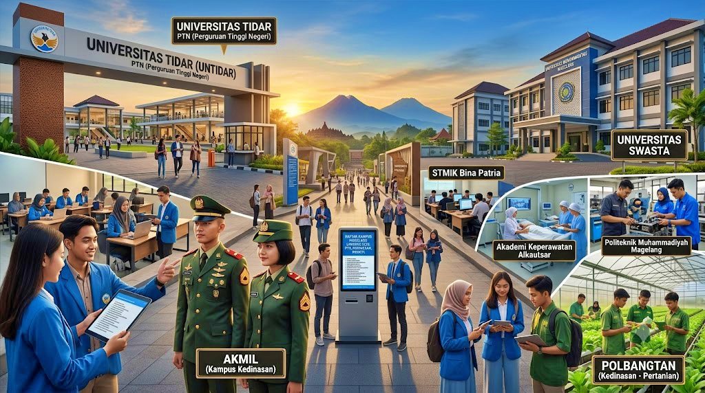 Ilustrasi Daftar Kampus di Magelang Lengkap 2026