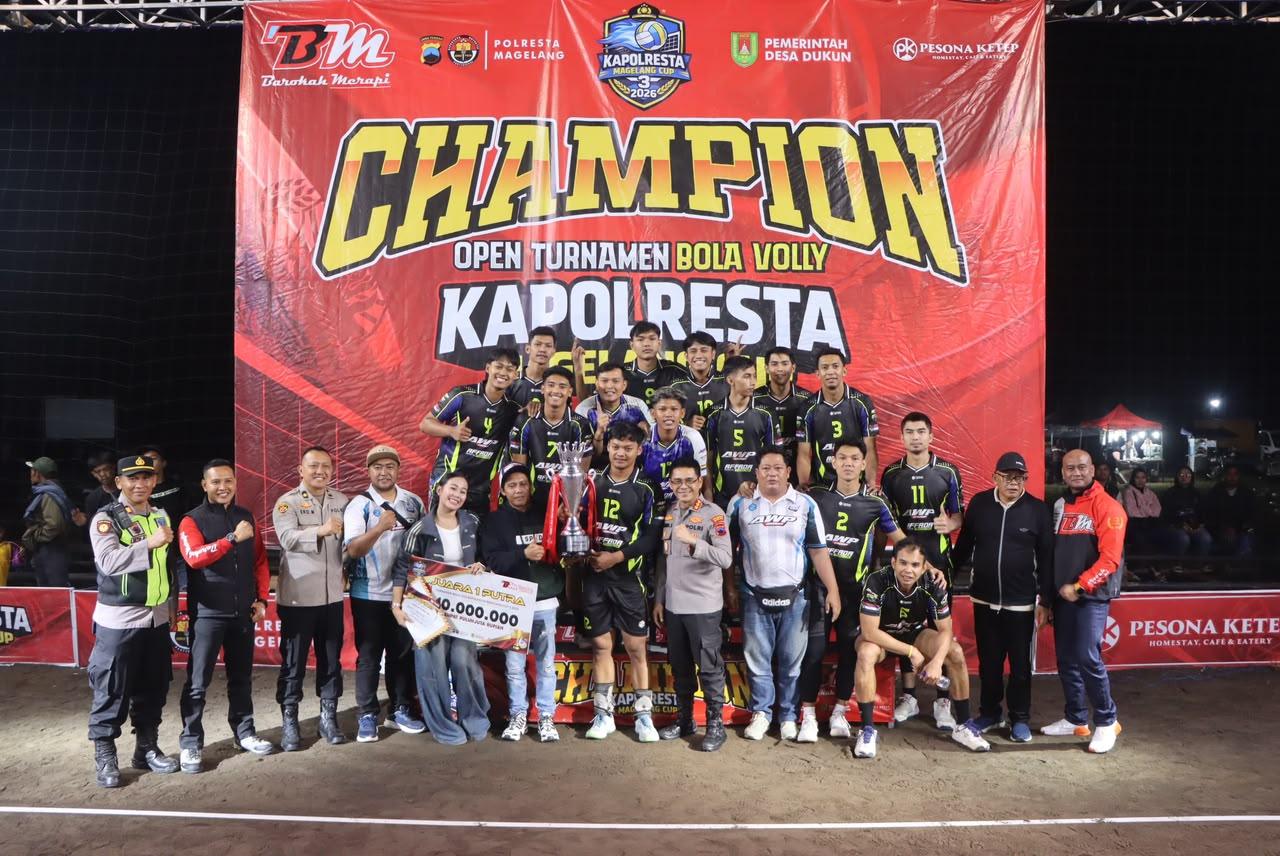 Kapolresta Magelang Cup III Pecahkan Antusiasme, 4.000 Penonton Padati Lapangan Gluduk