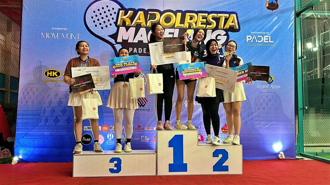 Kapolresta Magelang Tournament Padel 2026 Meriah, Diikuti 33 Tim dari Jateng-DIY