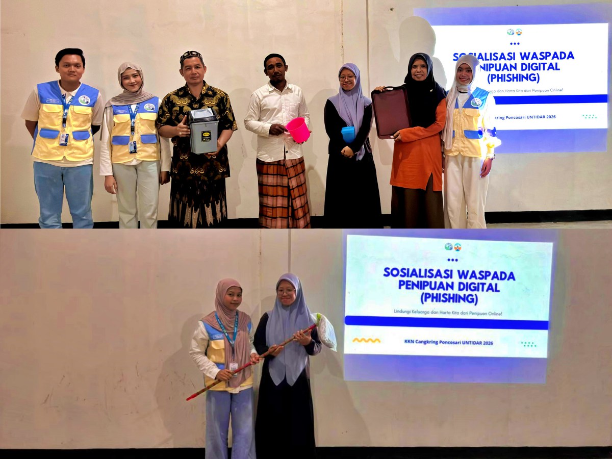 Waspada Penipuan Online, Mahasiswa KKN UNTIDAR Edukasi Warga Cangkring Kenali Modus Phishing