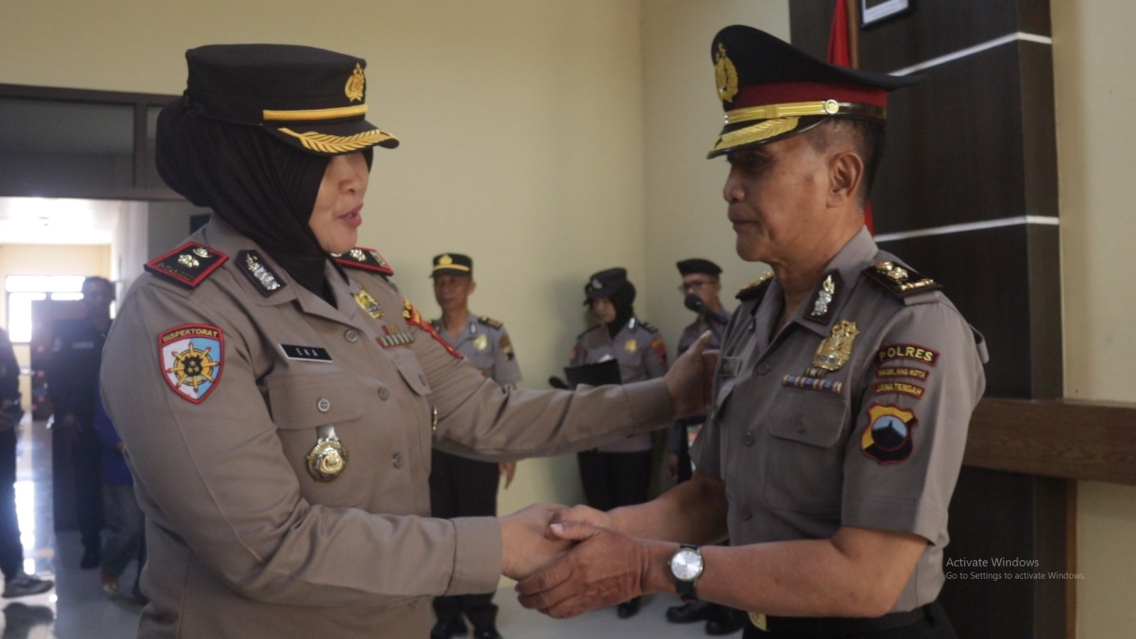 Kompol Heri Saktiyono Naik Pangkat Pengabdian di Polres Magelang Kota