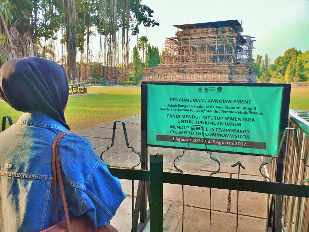 Wisata Candi Mendut di Magelang Tutup Selama Setahun Sampai Tahun 2027_foto Bayu Sapta Nugraha