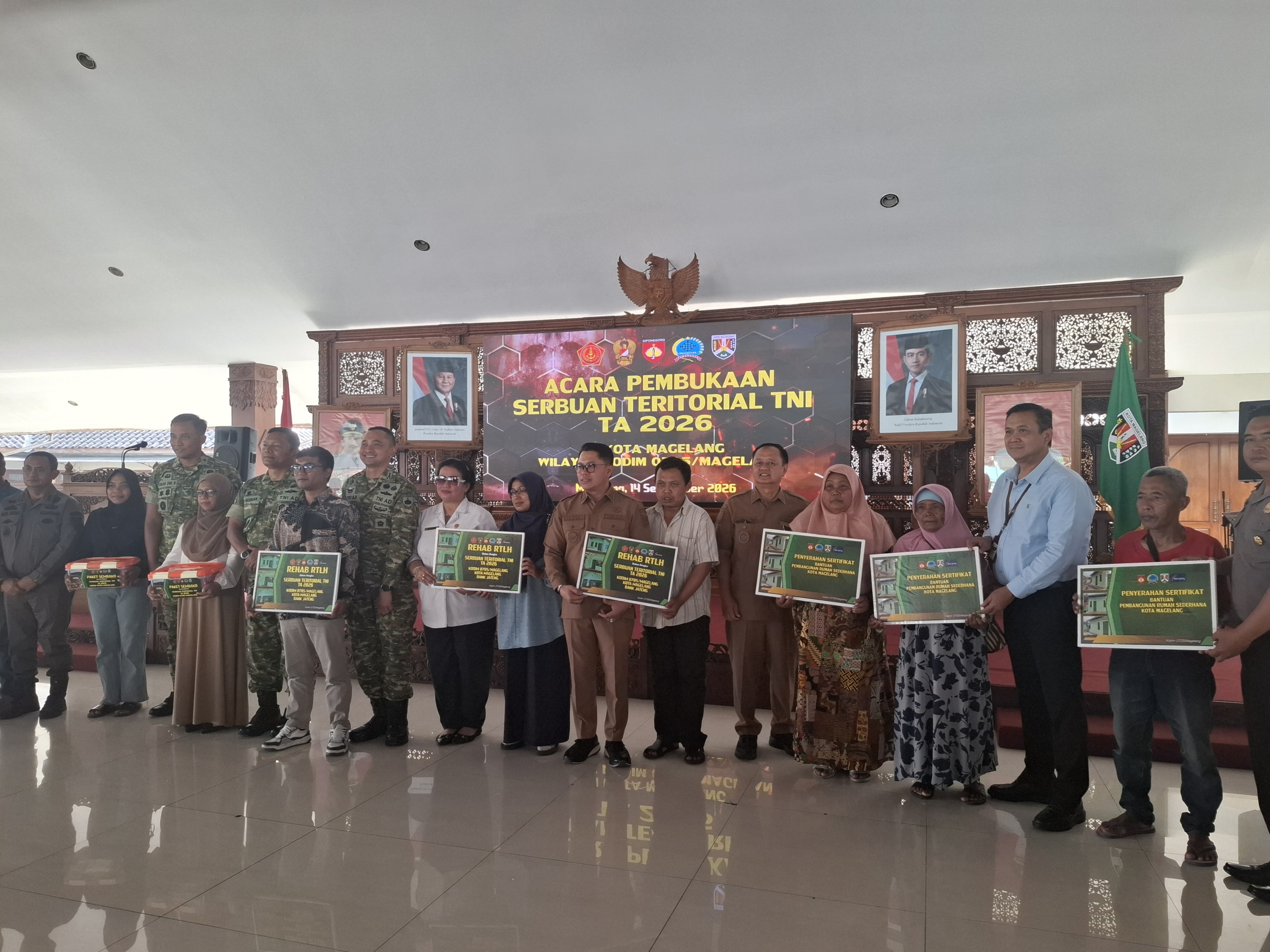 Serbuan Teritorial TNI 2026: Bedah 40 RTLH dan Perbaiki Trotoar di Kota Magelang