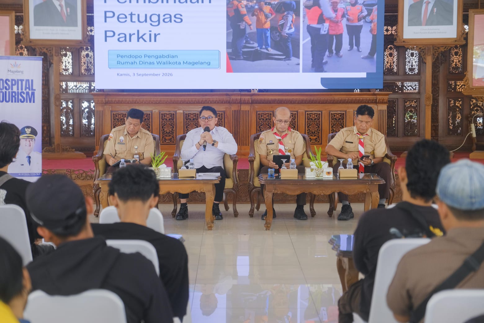 Tingkatkan Ketertiban Perparkiran, Pemkot Magelang Beri Pengarahan Jukir Rumija