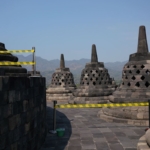 Proses pemugaran di kawasan Candi Borobudur_Foto_Sekretariat Museum dan Cagar Budaya