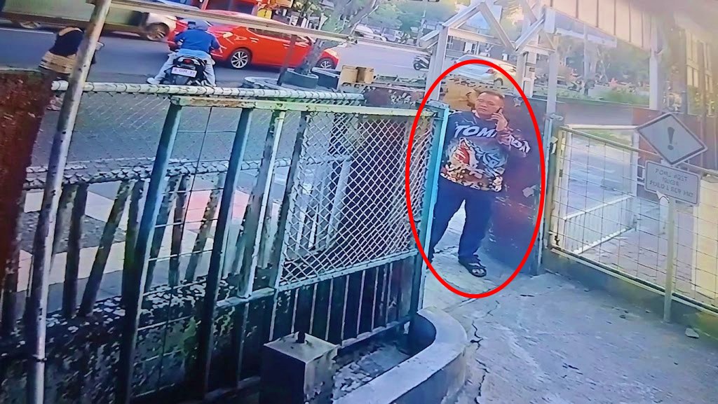 Tangkapan layar video terduka pelaku penipuan membawa kabur sepeda motor di Magelang
