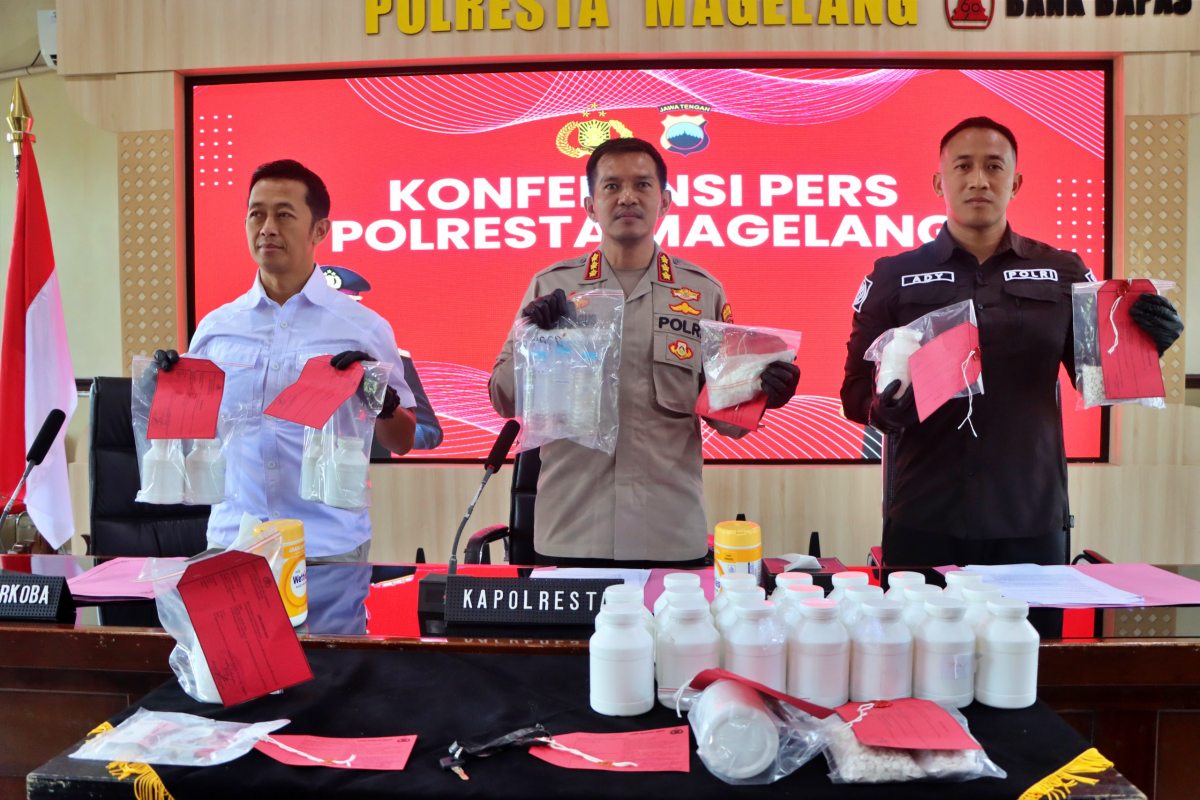 ungkap kasus narkoba jenis Sabu Polresta Magelang