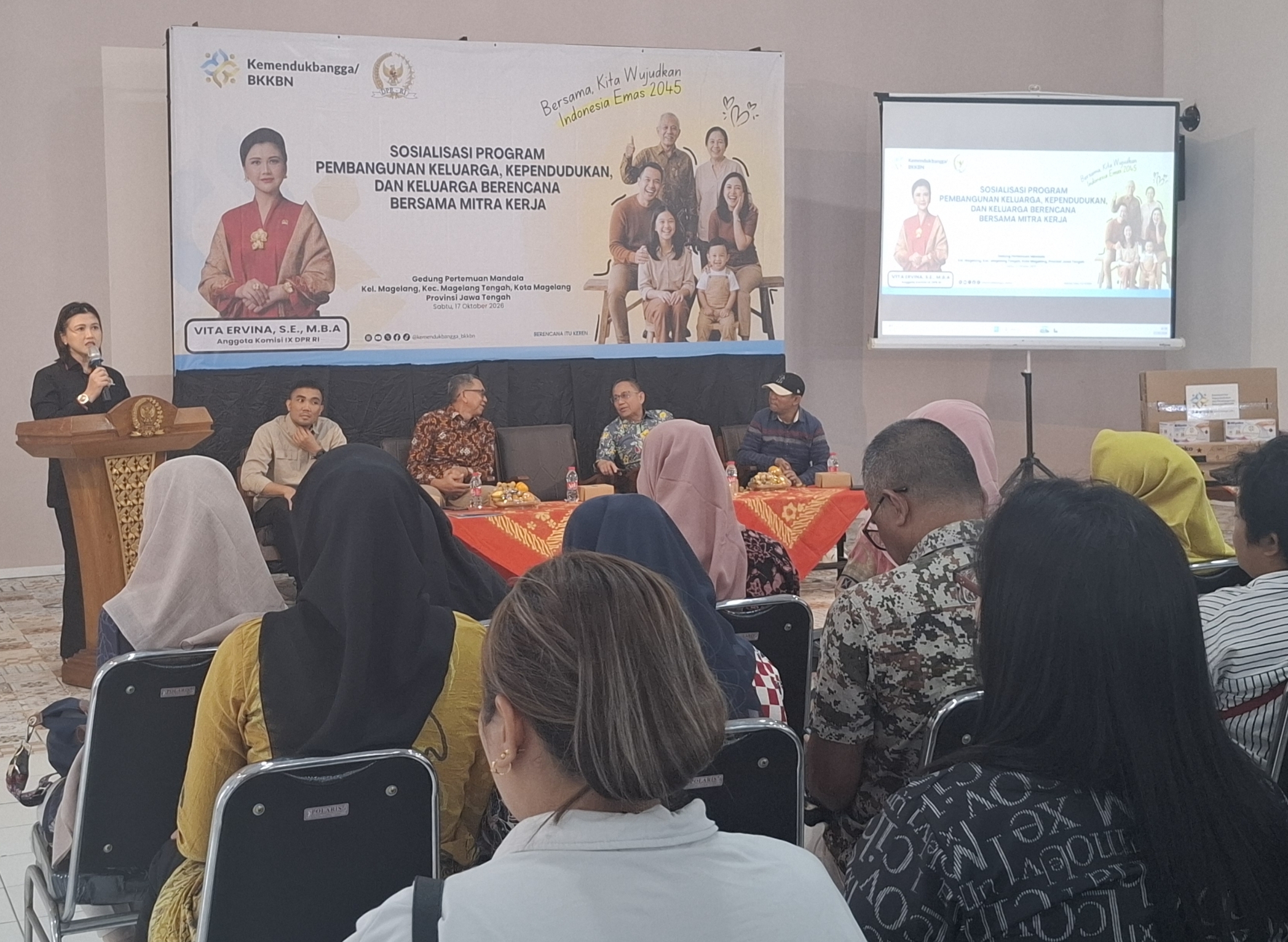 Sosialisasi Bangga Kencana di Kota Magelang, Vita Ervina Tekankan Pentingnya Penguatan Keluarga Sehat