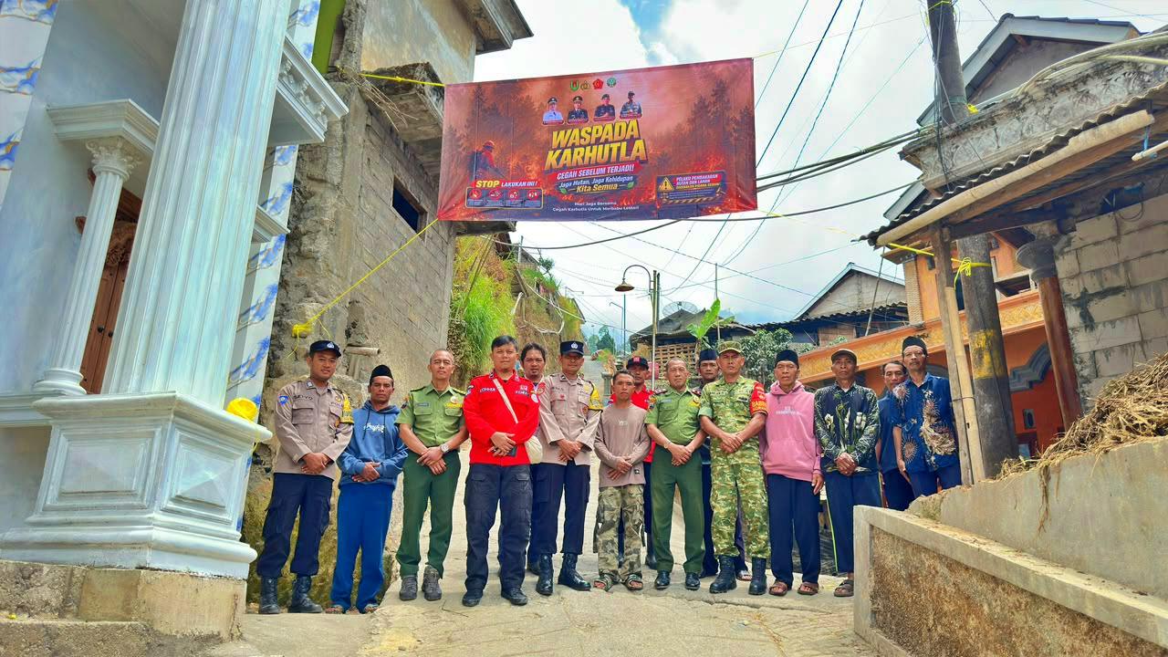 Cegah Kebakaran Hutan, Polsek Sawangan Bersama TNGM Ajak Warga Jaga Kelestarian Alam Merbabu