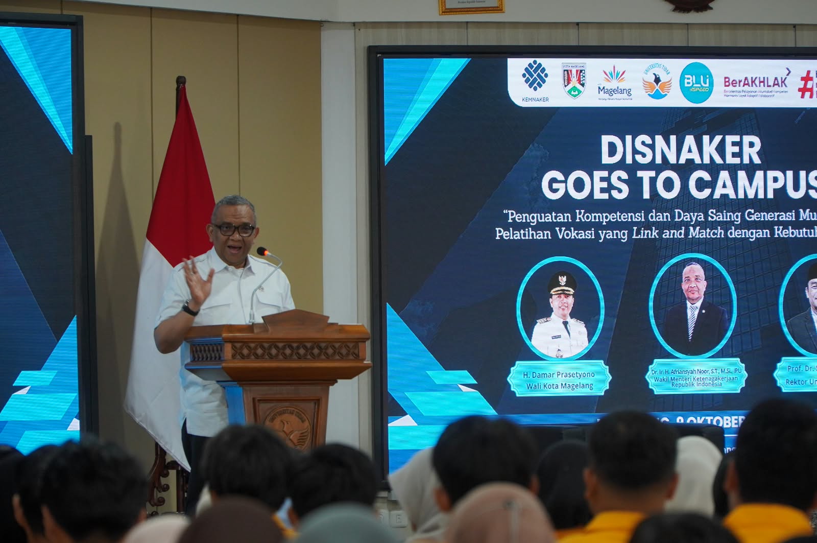 Disnaker Goes to Campus 2026 di Untidar, Kemnaker Tekankan Link and Match Dunia Pendidikan dan Industri