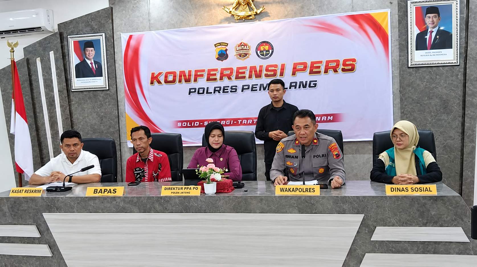Jumpa pers kasus bullying di Pemalang, dua pelaku anak akan direhabilitasi di Antasena Magelang