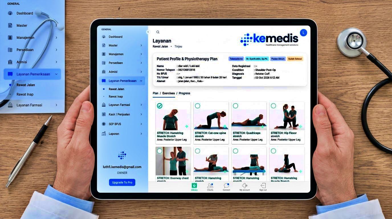 Kemedis.co Dorong Digitalisasi Fisioterapi melalui Inovasi Resep Latihan Visual untuk Pemulihan Pasien