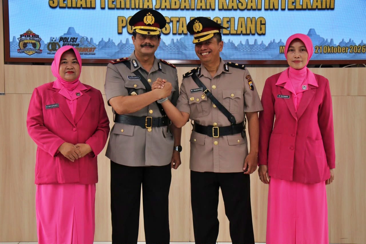 Kursi Kasatintelkam Polresta Magelang Berganti, Kompol Suprijanto Terima Tongkat Estafet