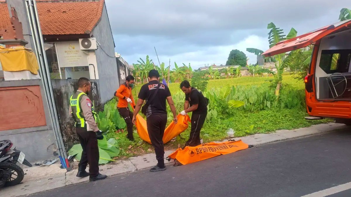 Petugas Saat Evakuasi Korban Kecelakaan yang merupakan warga asal Magelang