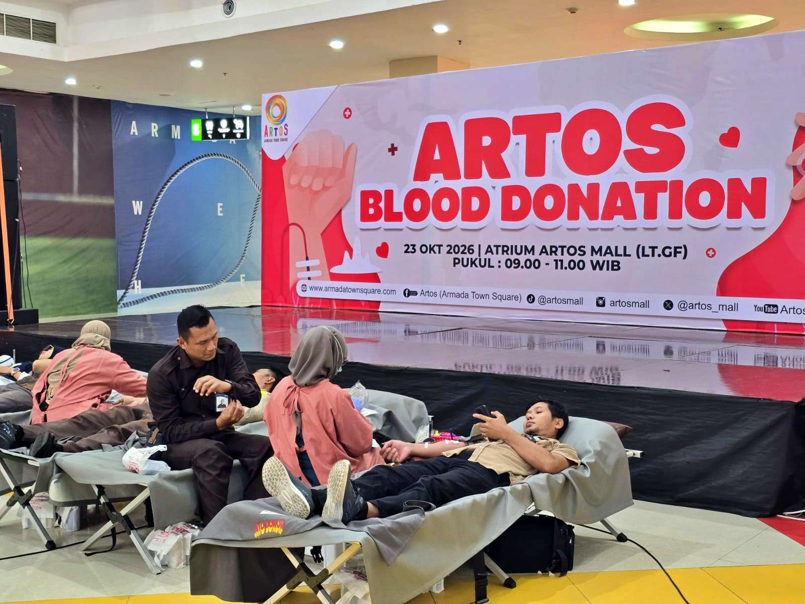 WUJUD KEPEDULIAN SOSIAL, ARTOS BLOOD DONATION KUMPULKAN 67 KANTONG DARAH DALAM RANGKA ANNIVERSARY KE-15
