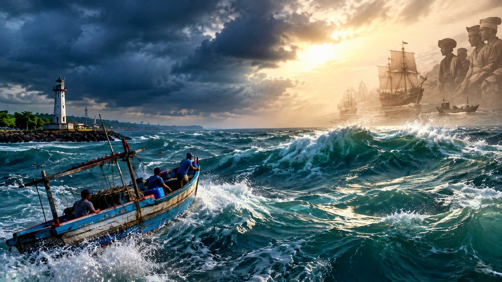 ilustrasi Laut Jawa Utara